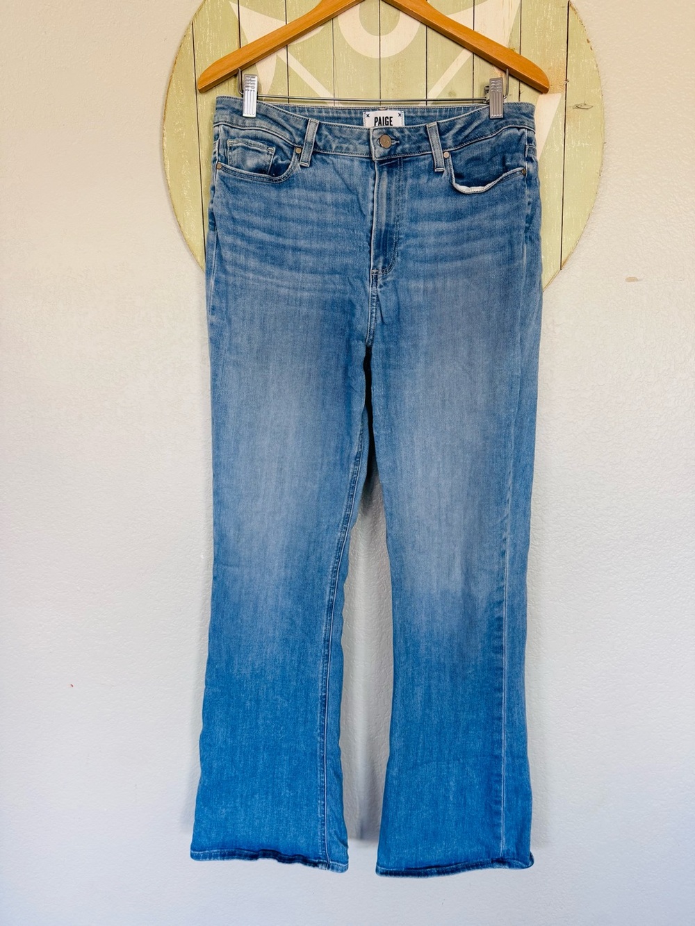 Paige size31 high rise laurel canyon flare